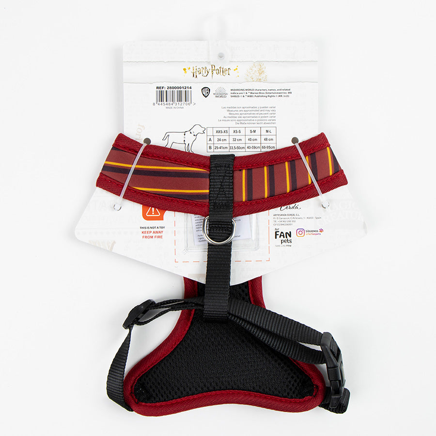 Pack Arnés y Correa - Exclusivo Gryffindor Harry Potter