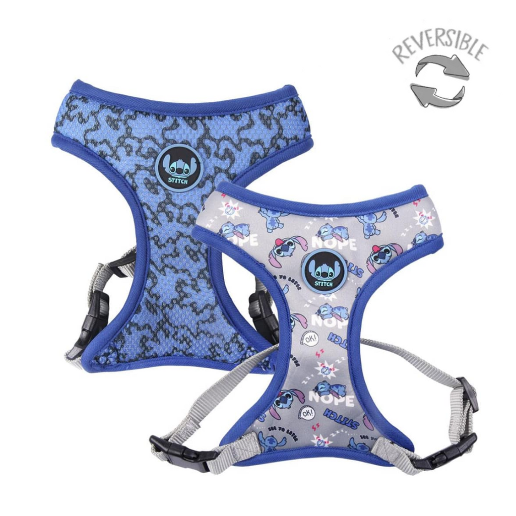 Arnés Reversible para Perros - Lilo & Stitch | Ajustable en Abdomen